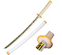 Eroberer Replica Spade Cosplay Spade Agatsuma Zenitsu Samurai Spada, Spada di plastica Prop Play Halloween Cosplay Regalo 40 Pollici