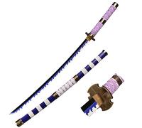 Eroberer Replica Spade Legno Anime Cosplay Spada, Roronoa Zoro Katana, Anime Texture Originale Spada Samurai Giapponese, Nidai Kitetsu Coltello