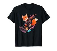 Eroe degli Anime Acrobatic Fox Parkour Rooftop Maglietta