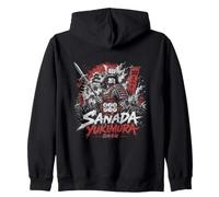 Eroe leggendario Sanada Yukimura Samurai Felpa con Cappuccio