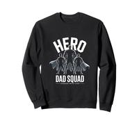 Eroe Papà Squadra Leading Con Amore Impressionante Guarda Papà Felpa