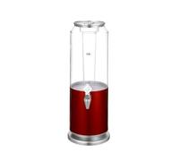 erogatore acqua Dispenser for bevande, rotondo da 3 litri con contenitore in plastica e tubo infusore opzionale, base e coperchio in acciaio inossidabile bevande tanica(Rot)