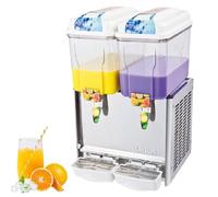erogatore acqua Distributore di bevande commerciali 2 serbatoi 18 L/T for serbatoio Distributori di succhi Macchina for bevande for tè freddo in acciaio inossidabile bevande tanica