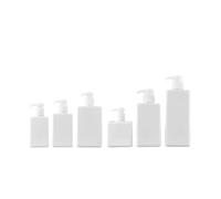 Erogatore con pompa per doccia Square Clear Bottle Liquid Soap Whipped Mousse Points Bottling Shampoo Lotion(1PC White,450 ml)