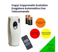 EROGATORE DISPENSER AUTOMATICO COPYRMATIC EVOLUTION PER INSETTICIDA DEODORANTE