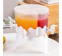 Erogatore di Bevande, Distributore di Bevande Girevole a 360° con 4 Griglie Frigorifero Staccabile Bollitore Freddo per Frigo, Contenitore per Succo Ghiacciato Limonata per Feste