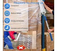 Erogatore di pellicola estensibile professionale per imballaggio di pallet