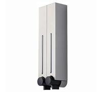 erogatore di sapone Distributore di sapone da bagno, dispenser di sapone da banco, dispenser di shampoo da parete, adatto for casa, dispenser a pompa manuale dispenser di sapone(Silver,2 pcs)