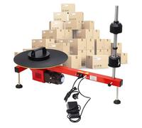 Erogatore elettrico di pellicola estensibile, avvolgitrice automatica per pallet, piattaforma girevole da 40 cm, avvolgitrice per pallet per impieghi gravosi, strumento di imballaggio efficiente per