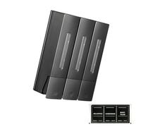 Erogatore fissato al muro dello sciampo 1200ml dell'ABS della plastica dell'ABS di installazione facile dell'erogatore dello sci