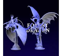 Eroi Elfi Alti Su Drago 2 Figurina Wargame e Giochi di Ruolo 15 mm 10 mm