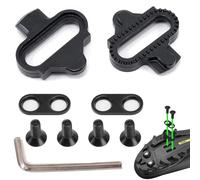 Eroionet Bike Pedal Cleats Pedal, Tacchette spd, Set di Cleats per Bicicletta SPD Cleats, Piastra di Sicurezza Accessori - nero con Chiave Esagonale