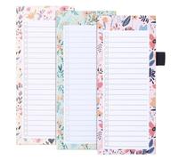 eROOSY 3PCS Magnetic Shopping List Pad for Fridge, Magnetic Notepads for Fridge, Magnetic Notepads for To Do Lists, Tear Off Sheets Magnet Notepad, Fruit Design Magnet Notepad Grocery List