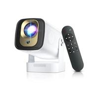 Eroshoo HY260pro 4K Smart Beamer,Mini proiettore con WiFi 6 Bluetooth 5.4 1080p Full HD proiettore portatile con Android TV,rotazione di 270°,Home Cinema Proyector per camera da letto all'aperto