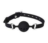 Erospace Mouth Gag with Silicone Ball Wild Play C14 Black
