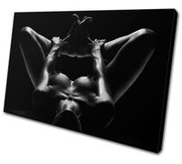 Erotic Abstract Pose NUDES SINGLE TELA parete arte foto stampa