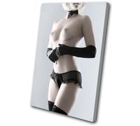Erotic Sexy Female NUDES SINGLE TELA parete arte foto stampa