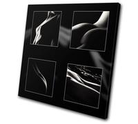 Erotic Sexy retro vintage woman SINGLE TELA parete arte foto stampa
