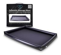 EROTICGEL Lenzuolo gonfiabile per massaggi | Nero durevole PVC impermeabile foglio con lati gonfiabili | 205 x 156 x 11,9 cm | Nuru Massage Therapy Sheets