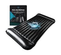 EROTICGEL Materasso ad Aria Gonfiabile per Massaggio Nuru | PVC Nero Resistente e Impermeabile | 232cm x 125cm x 15cm | Protezione contro Olio, Prodotti a Base d'Acqua e a Base di Silicone