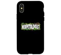 ERPETOLOGO rettile studia rettili salvare serpenti lucertole Custodia per iPhone X/XS