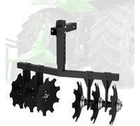 Erpice a disco largo con supporto ricevitore universale, tagliare aratro a disco con regolare l'altezza, tirare dietro il timone a disco aratro Harrowfor ATV UTV,N