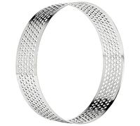 Erpmlyo 6 Pezzi Acciaio Inossidabile Anelli,Stampo microforato,per Torte per Muffa di Torta Mousse Ring Mold Ideale,8cm