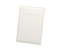 ERQIAO 1pc PU Custodia In Pelle Possport Della Copertura per il Mondo di Viaggio Passaporto Protector Organizer Universale Del Supporto Del Sacchetto Del, bianco, Taglia unica