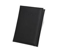 ERQIAO 1pc PU Custodia In Pelle Possport Della Copertura per il Mondo di Viaggio Passaporto Protector Organizer Universale Del Supporto Del Sacchetto Del, Nero , Taglia unica