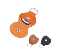 ERQIAO 5Pc In Pelle Elettrica Chitarra Plettro Titolare Custodia Borsa Nero e Marrone Colore Chitarra, Marrone, Taglia unica