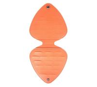 ERQIAO Custodia per plettri per chitarra acustica e elettrica, include custodia in pelle per plettri, Arancione, Taglia unica