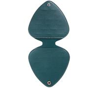 ERQIAO Custodia per plettri per chitarra in pelle PU resistente ad alta capacità antipolvere porta plettri per chitarra impermeabile organizer, Stile-2, Taglia unica