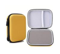 ERQIAO Custodia portatile per plettro con slot per plettro nero giallo chitarra capotasto accordatore corde custodia custodia custodia parti per chitarra, Giallo, Taglia unica