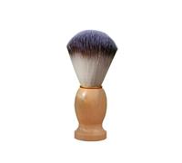 ERQIAO Pennello da barba in legno per barbiere, per salone e barbiere, esperto di bellezza (marrone grande)