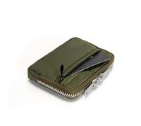 ERQIAO Portamonete da uomo con cerniera, per riporre le carte di credito, per ragazzi e ragazze, organizer per carte di credito, Verde, Taglia unica