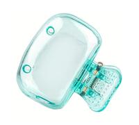 ERQIAO Portaspazzolino da viaggio Must-have con tappo protettivo in plastica portatile (verde chiaro, 2 pezzi)