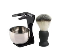 ERQIAO Professionale Uomini Barba Rasatura Brush Set Ciotola In Acciaio Inox Stand Baffi Strumento di Pulizia del Viso
