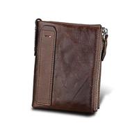 ERQIAO Sacchetto della moneta Più Nuovo Commercio All'ingrosso Portafogli Genuino Mucca Personalizzato Breve Titolari di Carte In Pelle Borsa Uomo di Alta Qualità Marca, Caff, Taglia unica