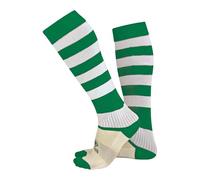 Errea Calzettoni Zone 2003 Adulto Poliestere Calza con Piede Bianco Verde