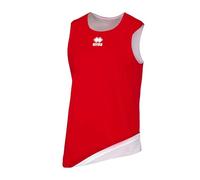Errea Chicago Double Canotta Sportiva, Uomo, Rosso Bianco, XL