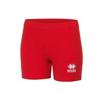 Errea Pantaloni da pallavolo da Donna, Rosso e Bianco, YXS Pantaloncini, XS Unisex-Adulto