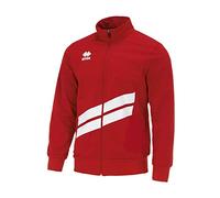 Errea Jim Jr, Giacca Sportiva Unisex Bambini, Rosso Bianco, XS