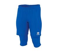 Errea Pantalone Corto Legging Mike Pantaloncini, Blu, M Unisex-Adulto
