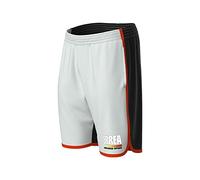 Errea Republic Pantaloncini Shorts Sport Uomo Ragazzo Essential SS23 R27P0J0Z74800 Graphic GFX Bianco Nero (XX-Large)