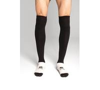 ERREà Transpir Calzettoni protettivi, unisex, per adulti e adolescenti, per calcio, hockey, pallavolo, corsa, taglie 42-50, nero, Taglia unica