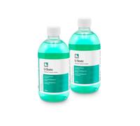ERRECOM 2xU-Sonic, Detergente Concentrato per Apparecchiature a Ultrasuoni Pulizia intensiva e Delicata di Gioielli, Occhiali, apparecchi ortodontici, Piccoli Accessori, componenti Meccanici, 500 ml