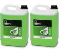 ERRECOM Green Cool, Liquido Radiatore Verde -30°C/+107°C, antigelo G12 con Pacchetto inibitore a Base Organica Oat, Pronto all’Uso, 5 Litri (Confezione da 2)