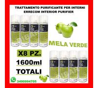 ERRECOM INTERIOR PURIFIER PURIFICANTE SPRAY ABITACOLO AUTO ALLA MELA 1600ML TOT.