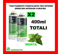 ERRECOM INTERIOR PURIFIER PURIFICANTE SPRAY ABITACOLO AUTO ALLA MENTA DA 400ML