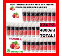ERRECOM INTERIOR PURIFIER PURIFICANTE SPRAY ABITACOLO AUTO FRAGOLA 4800ML TOTALE